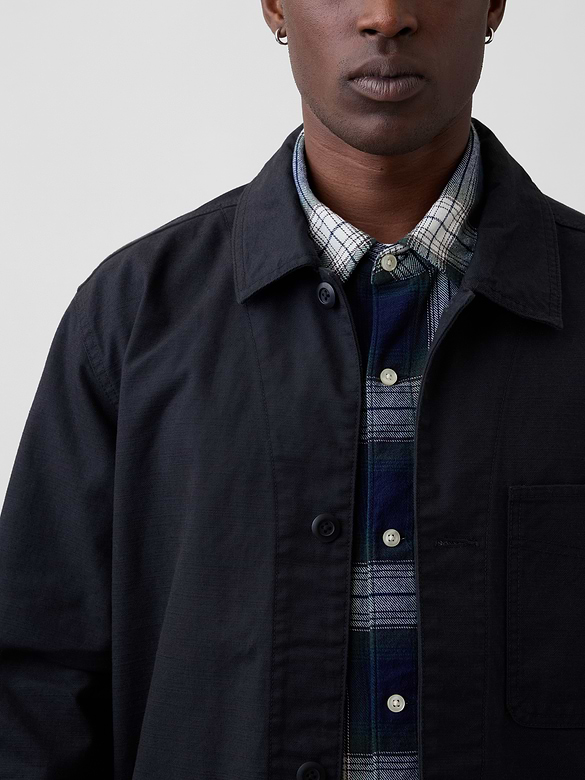 Relaxed Twill Chore Jacket