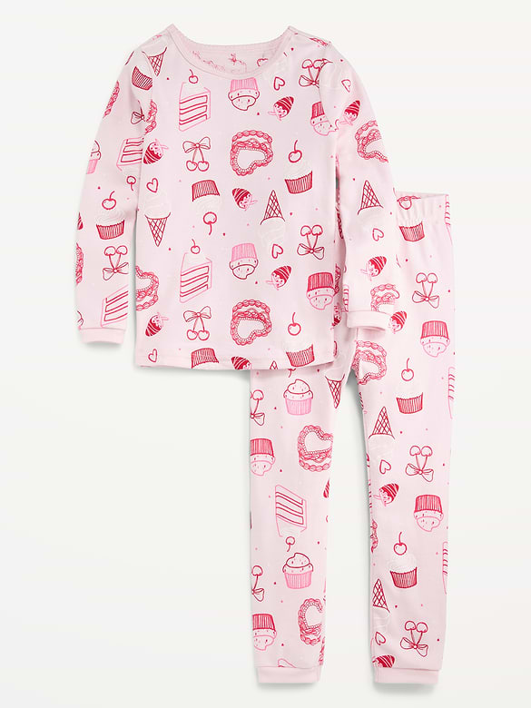 Printed Snug-Fit Pajama Set for Toddler & Baby