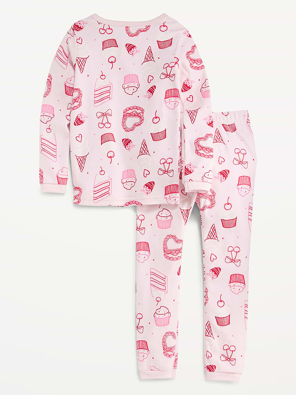 Printed Snug-Fit Pajama Set for Toddler & Baby