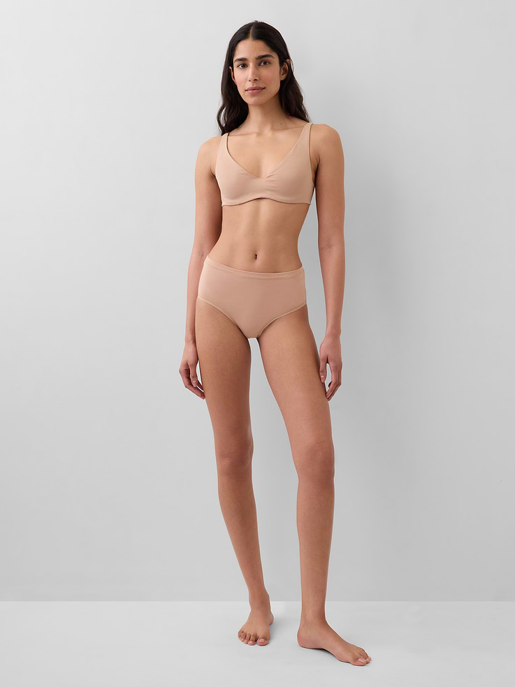 Image number 4 showing, Organic Stretch Cotton Unlined Bra