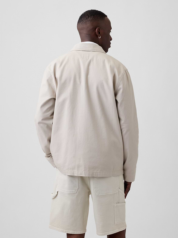 Relaxed Twill Chore Jacket