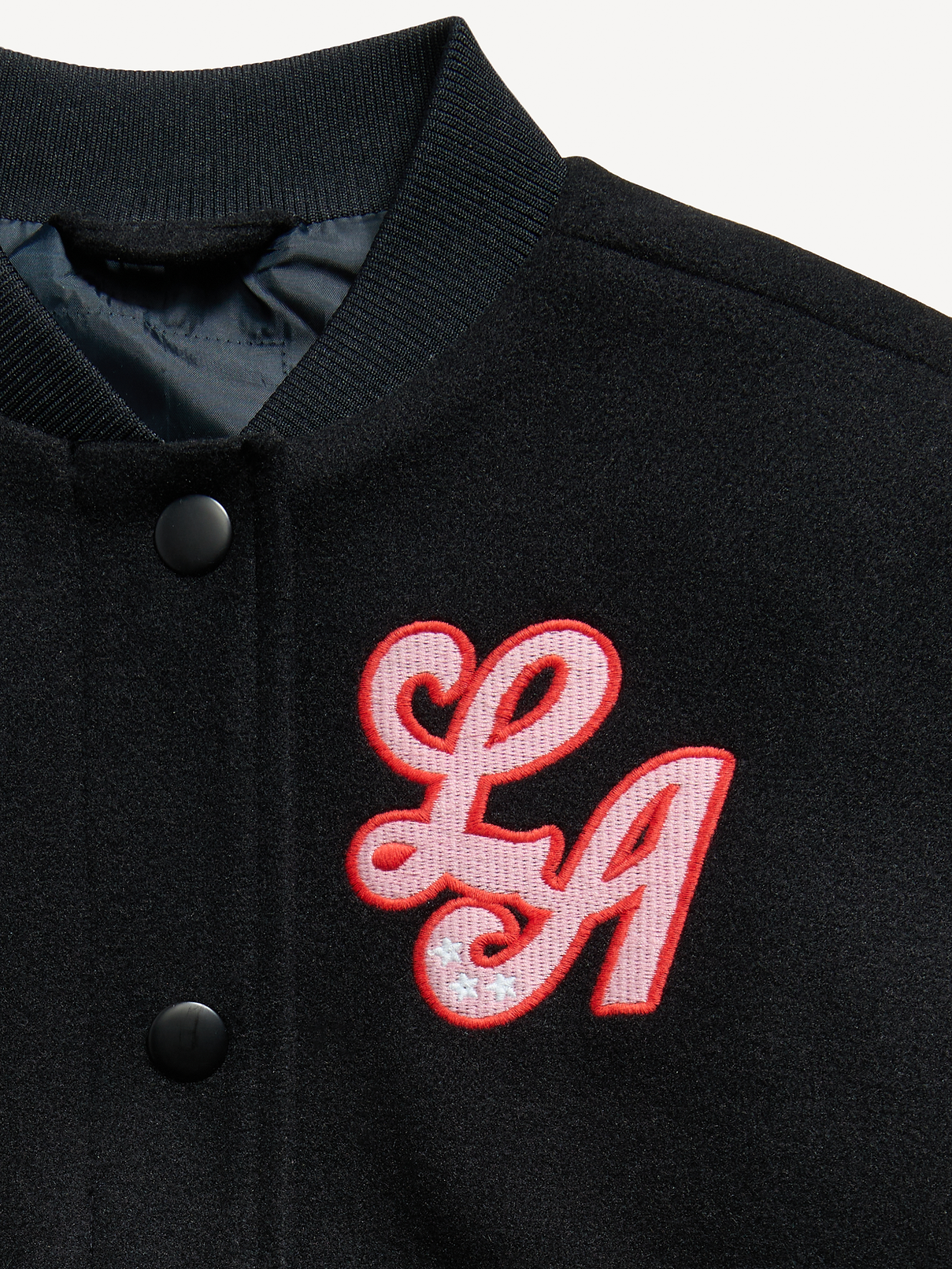 Image number 2 showing, Letterman Bomber Jacket for Girls