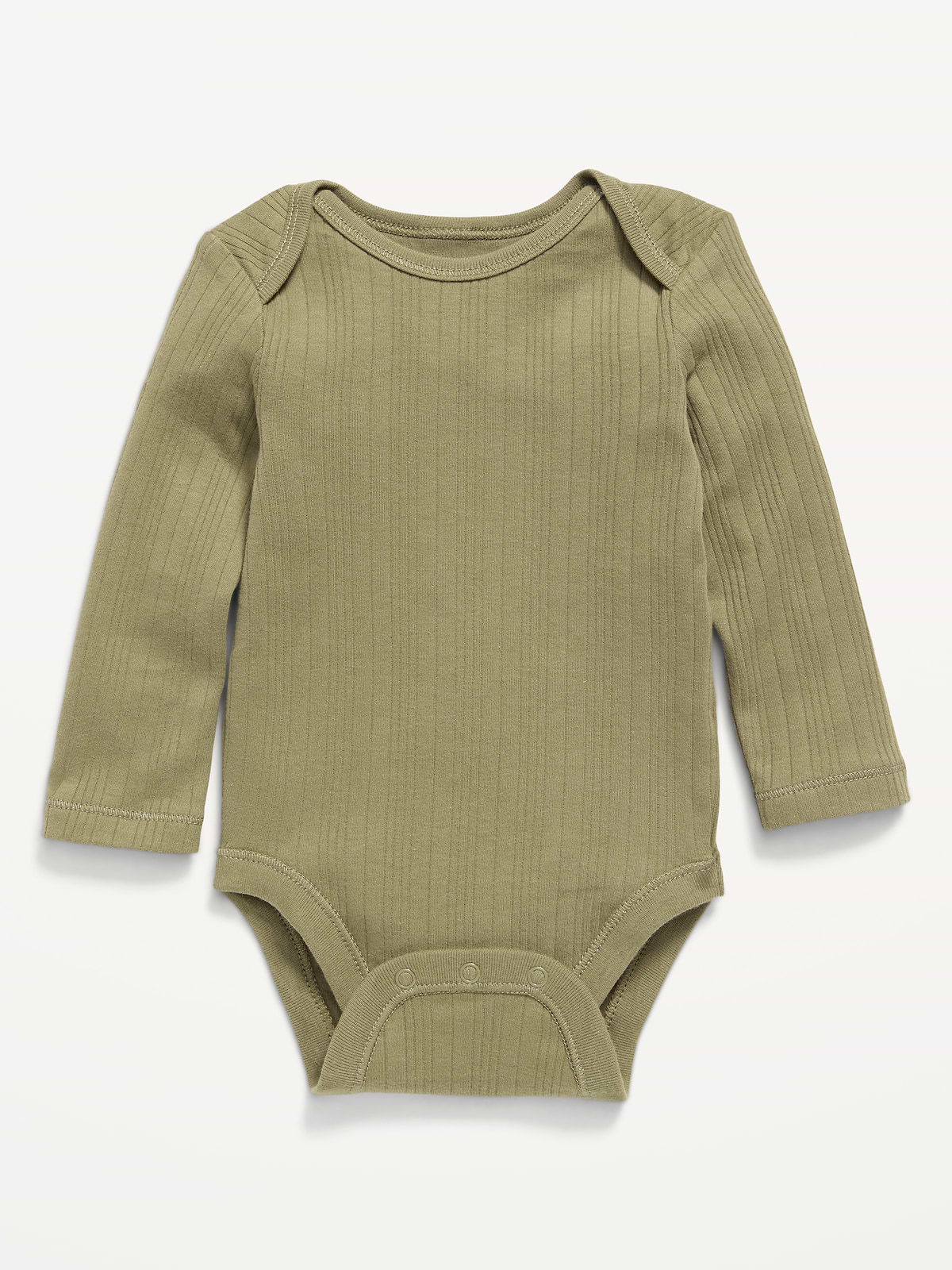 Long-Sleeve Ribbed Bodysuit for Baby