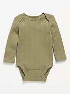 Image number 1 showing, Long-Sleeve Ribbed Bodysuit for Baby