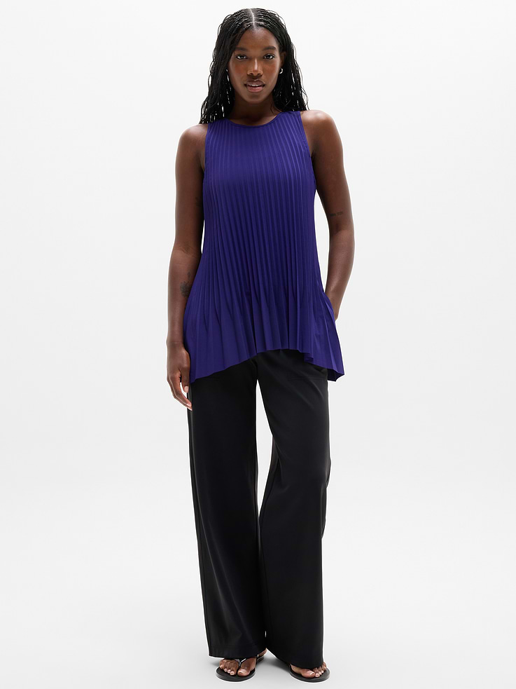 Image number 2 showing, Featherweight Plissé Tank