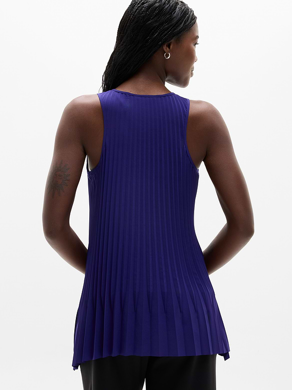 Featherweight Plissé Tank