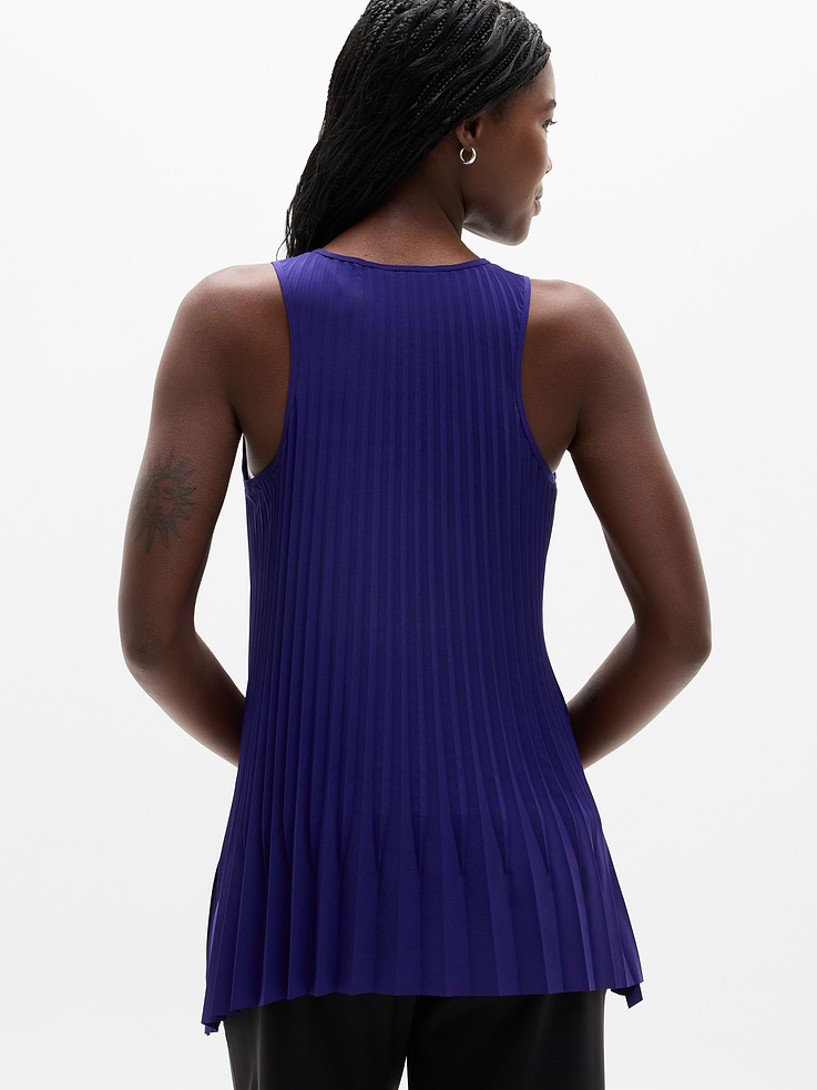 Image number 3 showing, Featherweight Plissé Tank