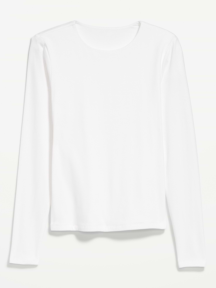 Image number 4 showing, Hug Double-Layer Crew-Neck Long-Sleeve Top