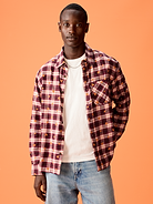 Image number 1 showing, Old Navy x Disney Mickey Mouse Flannel Shirt for Adults
