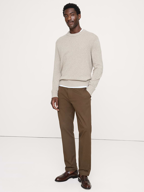 Chino étroit en tissu italien extensible