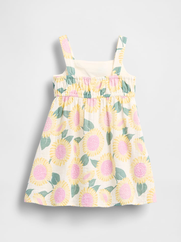 Image number 3 showing, Baby & Toddler Cotton Gauze Sunflower Dress