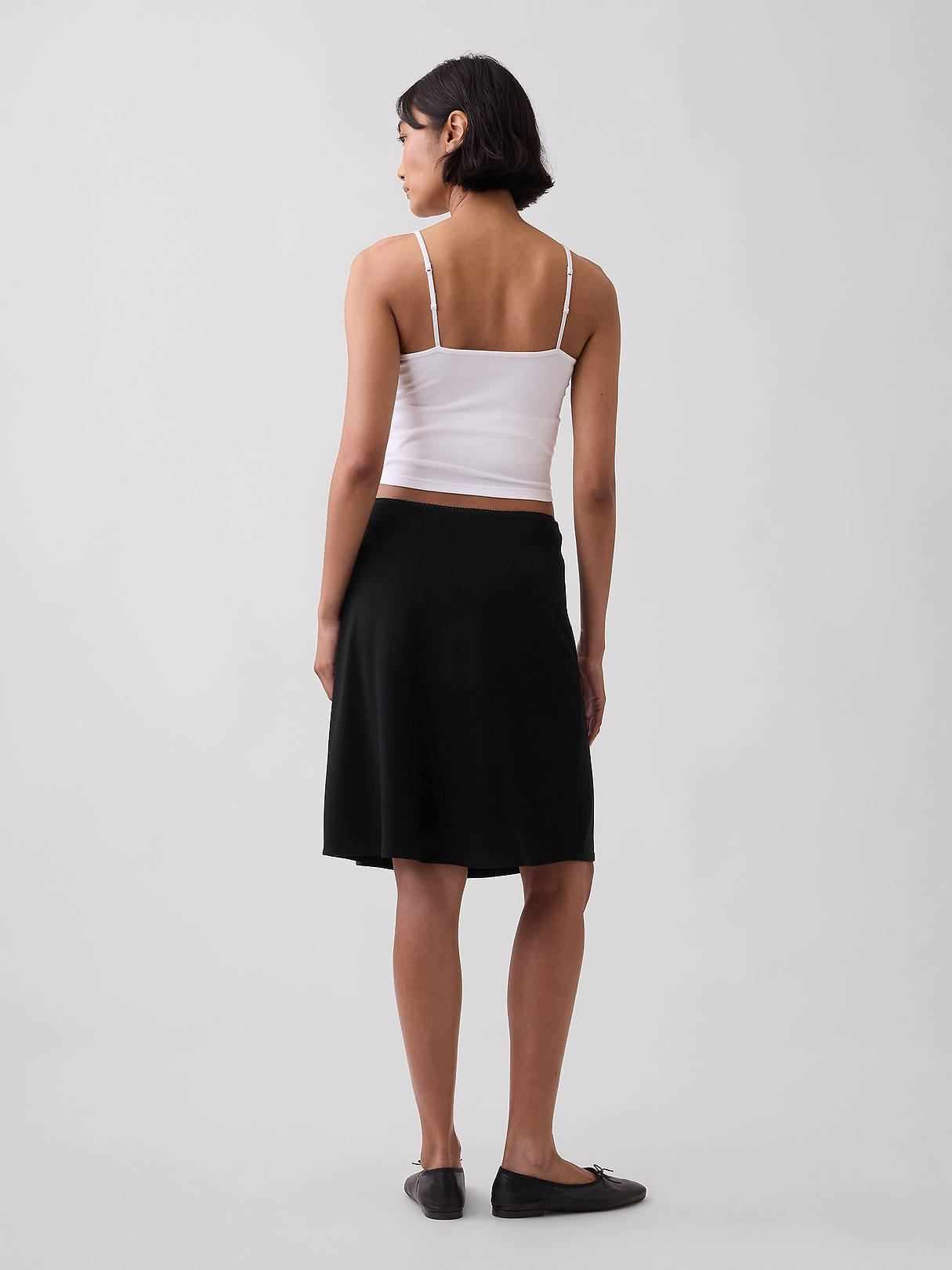 Easy Knee-Length Skirt | Gap