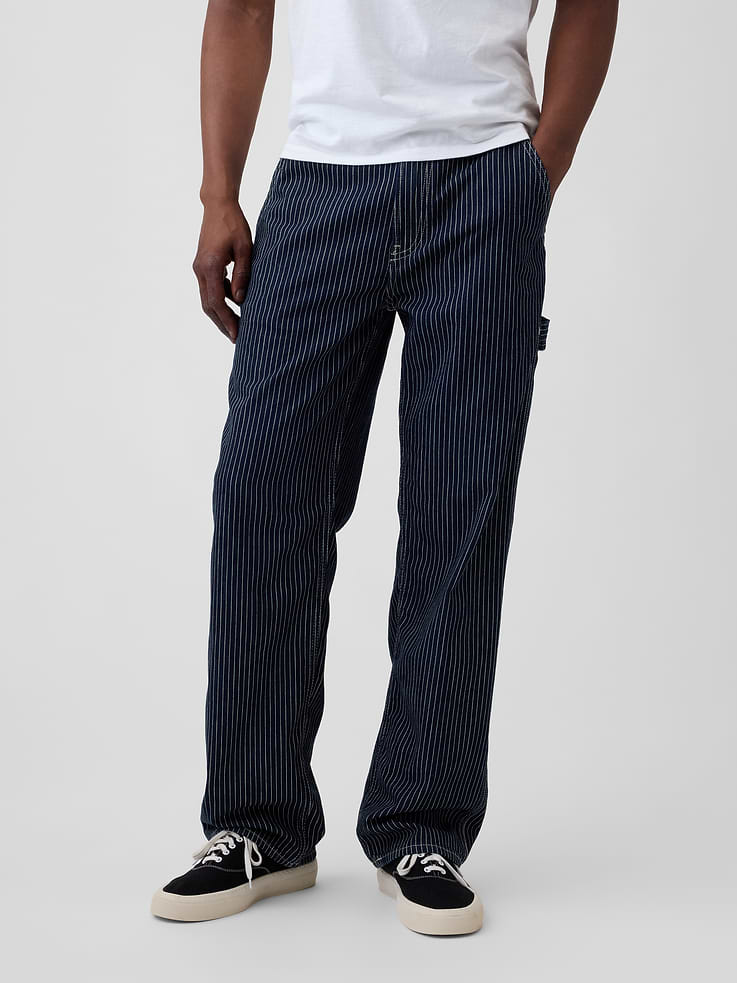 Image number 3 showing, Relaxed Stripe Carpenter Jeans