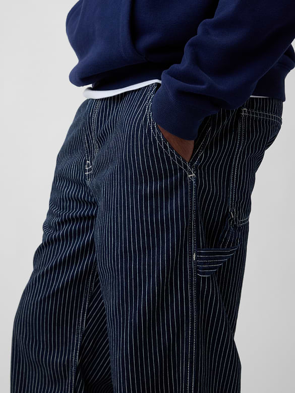 Relaxed Stripe Carpenter Jeans