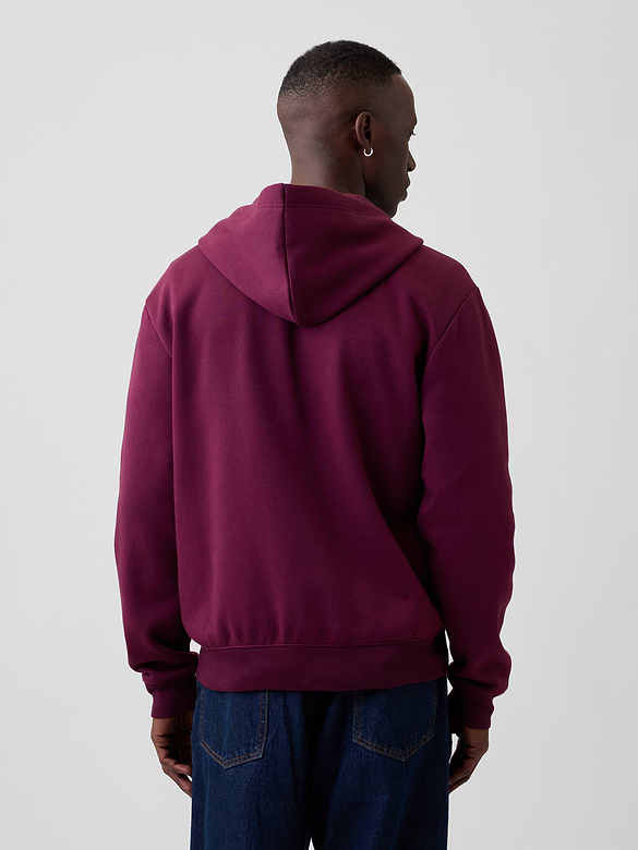 Relaxed Gap Logo Zip Hoodie