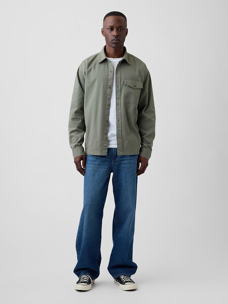 Image number 3 showing, Twill Shirt in Boxy Fit