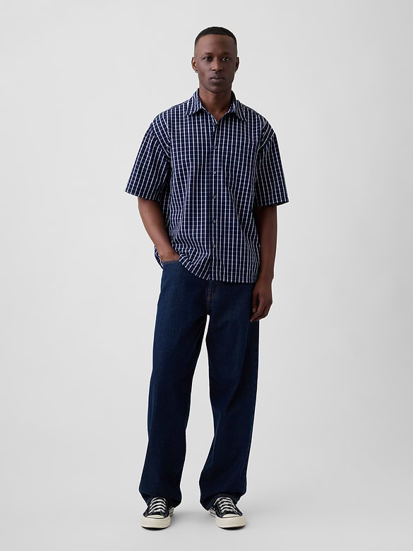 Poplin Shirt in Boxy Fit