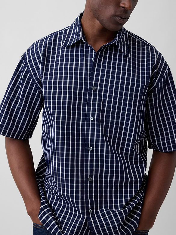 Poplin Shirt in Boxy Fit