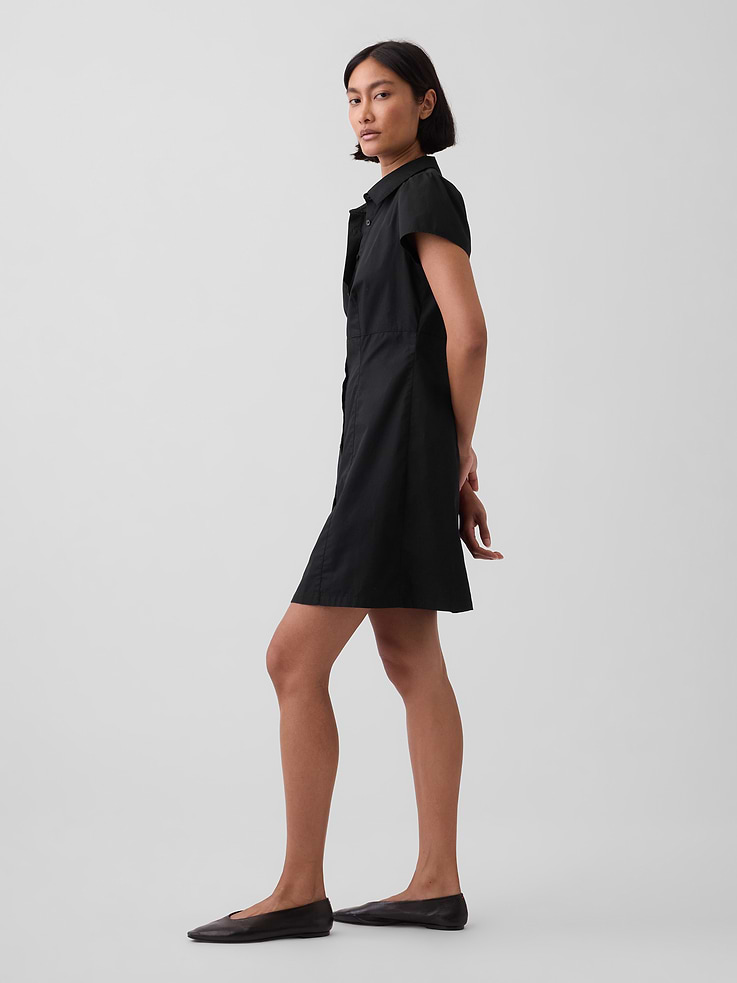 Image number 3 showing, Empire-Waist Mini Shirtdress