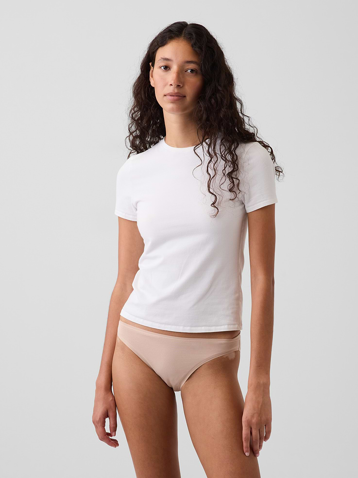 Image number 1 showing, SoftMade Organic Stretch Cotton Bikini