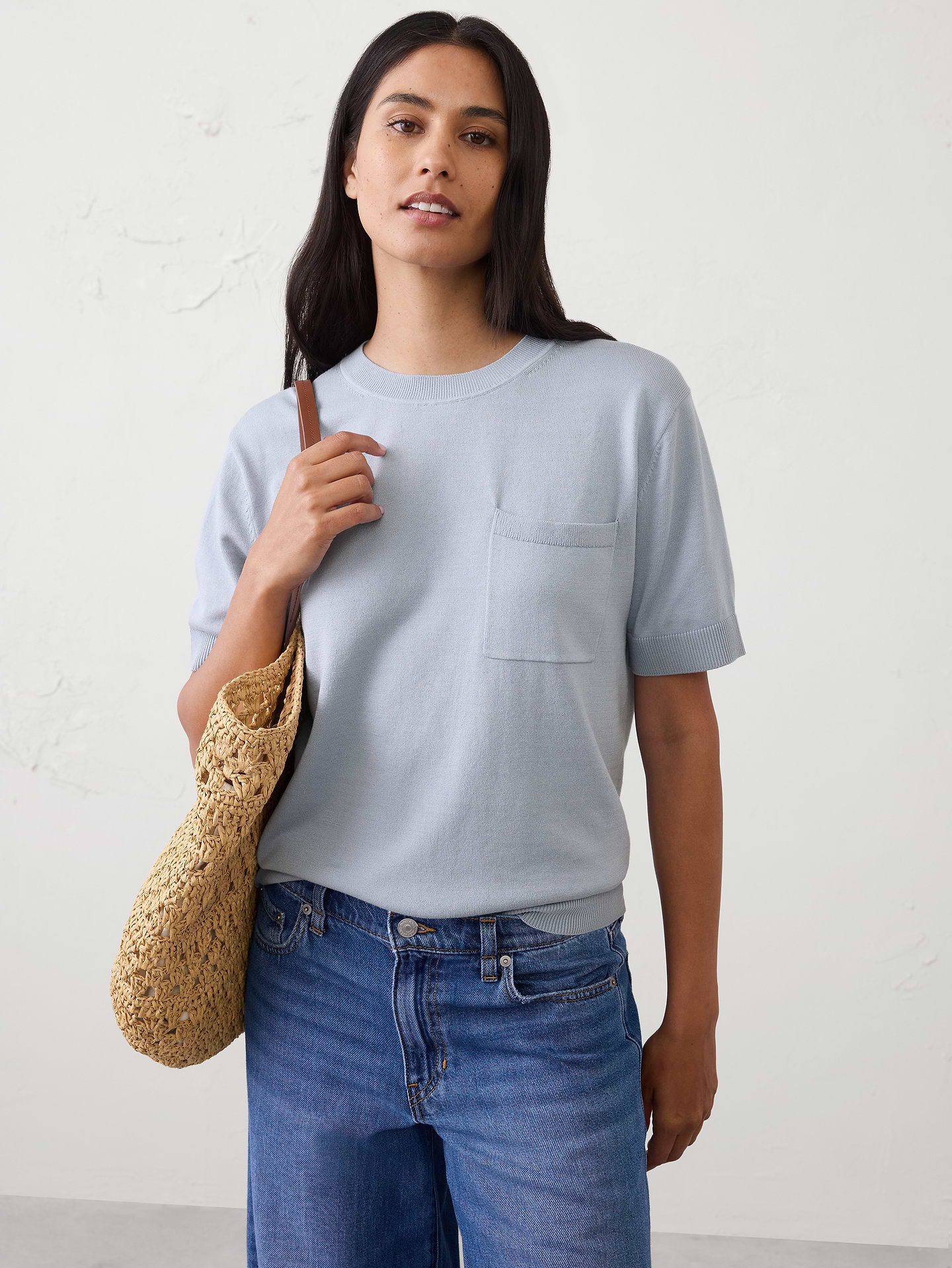 Image number 1 showing, Forever Pocket Sweater T-Shirt