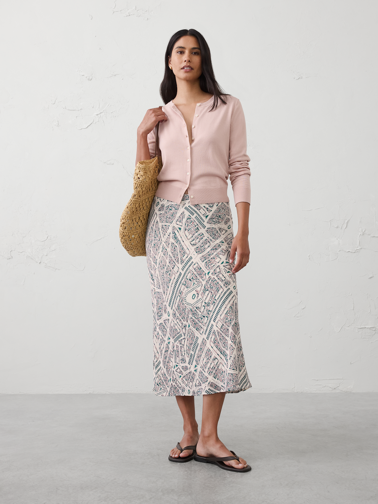 Image number 1 showing, Midi Slip Skirt