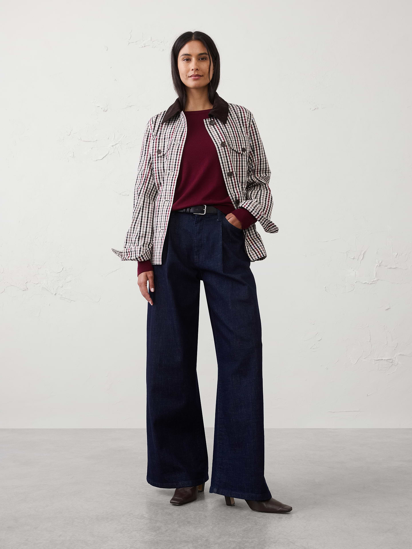 Image number 3 showing, Merino Wool Boat-Neck Sweater