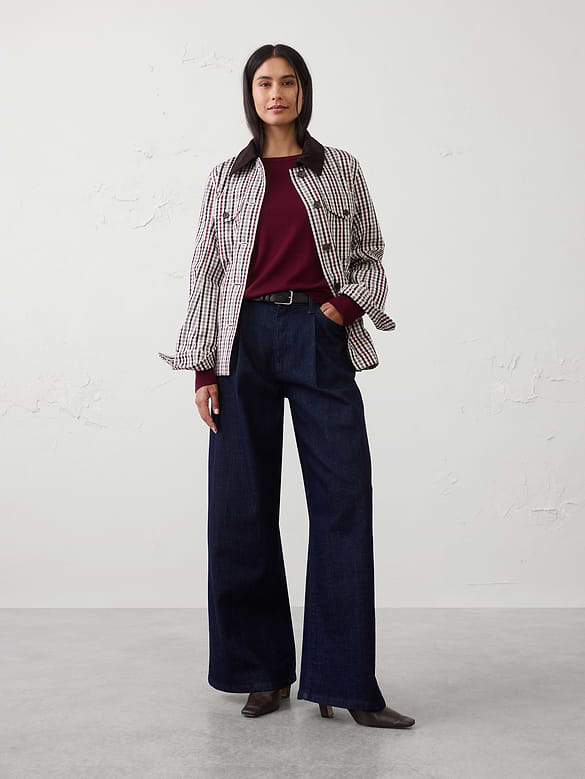 Merino Wool Boat-Neck Sweater