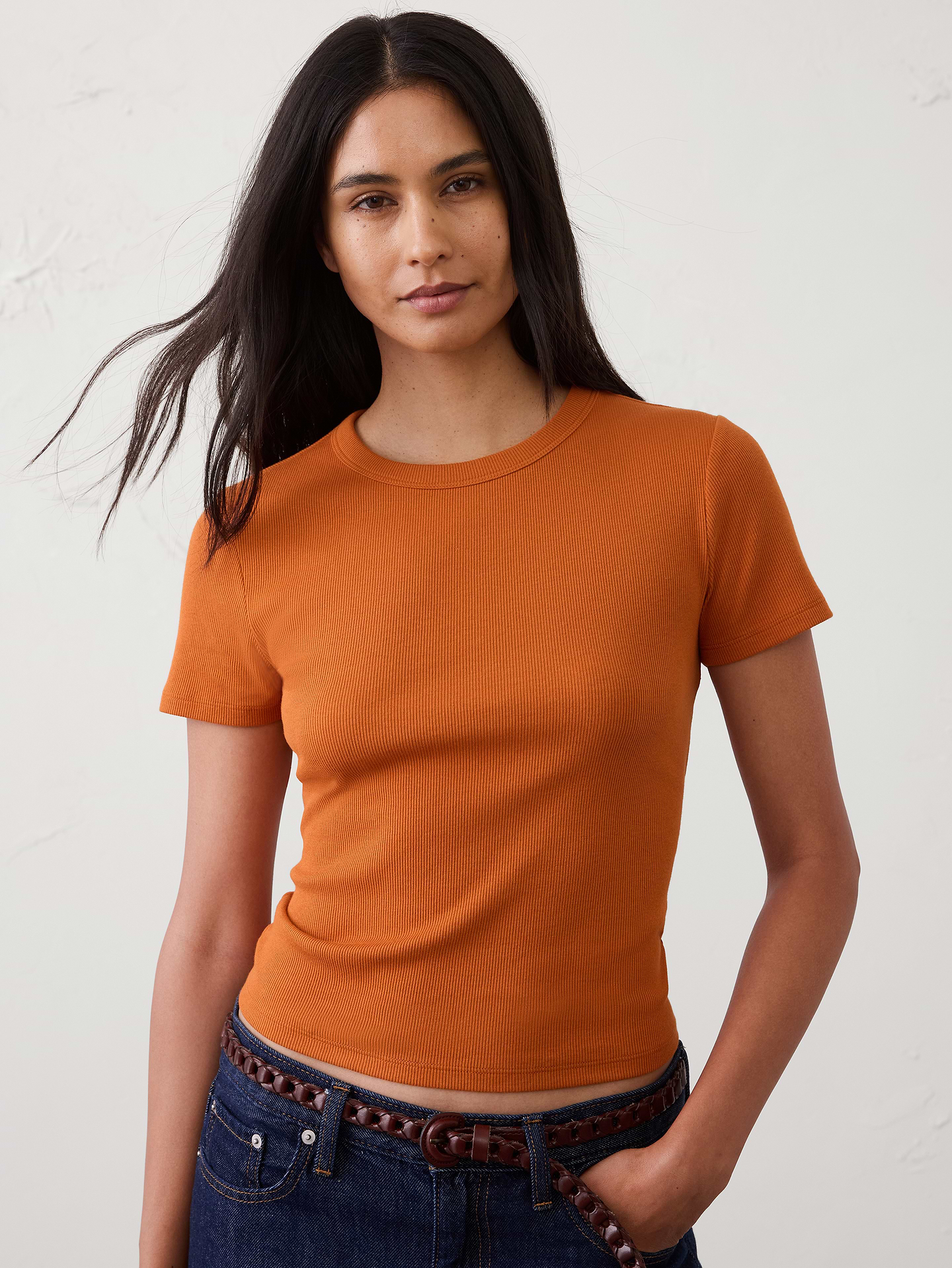 Image number 1 showing, Ribbed T-Shirt