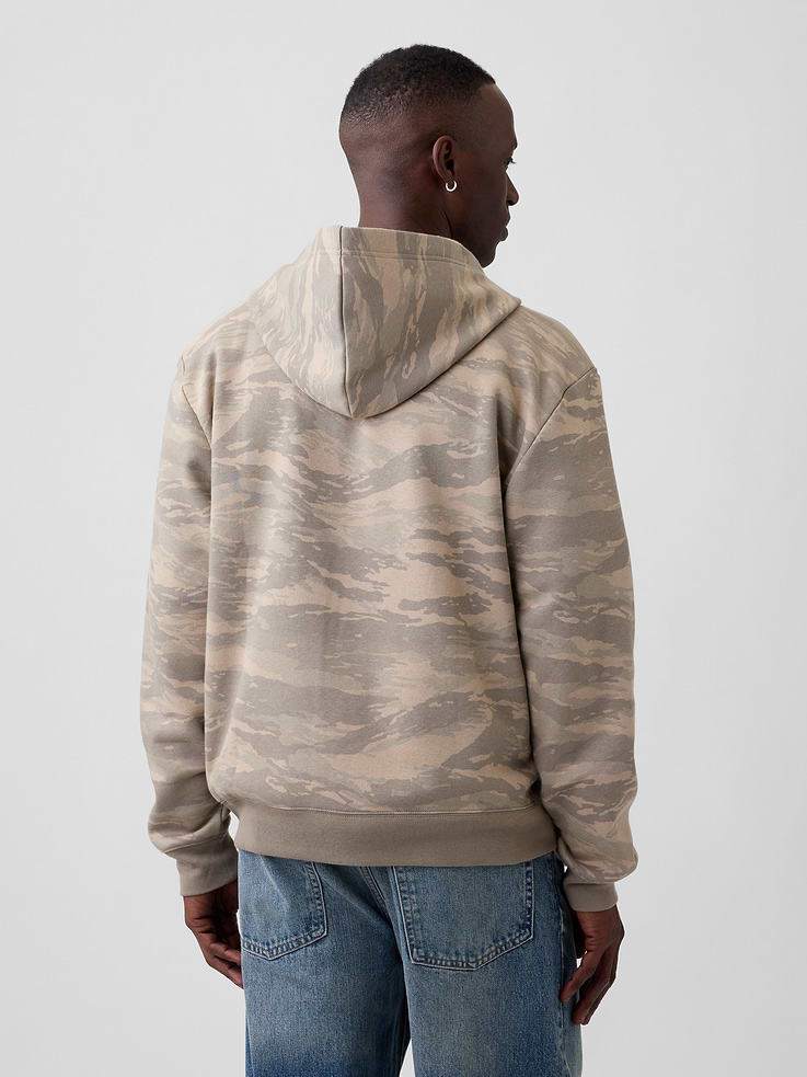 Image 2 of 4, Relaxed Gap Logo Zip Hoodie
