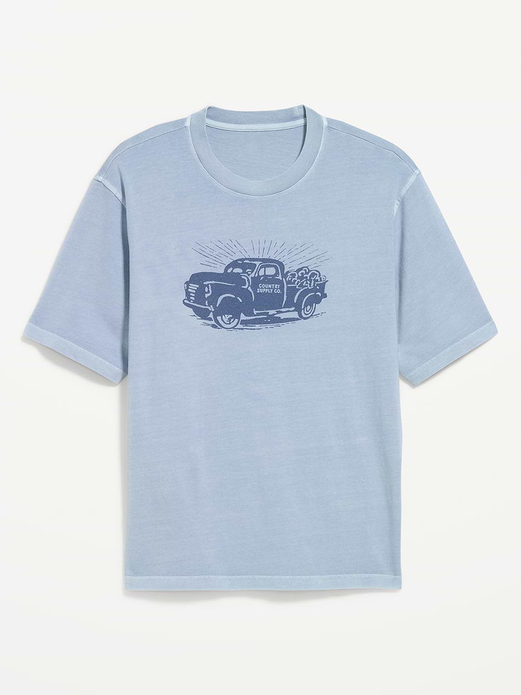 Image number 4 showing, Loose Heavyweight Graphic T-Shirt