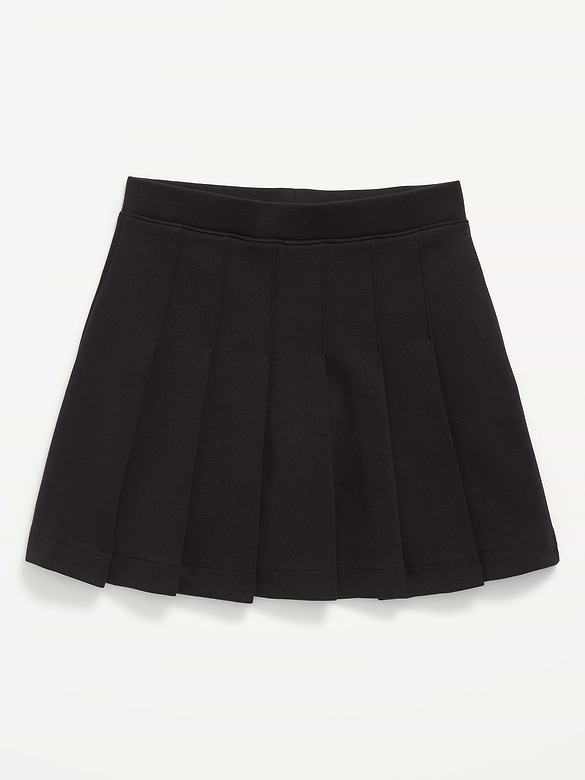School Uniform Ponte-Knit Pleated Skort for Girls