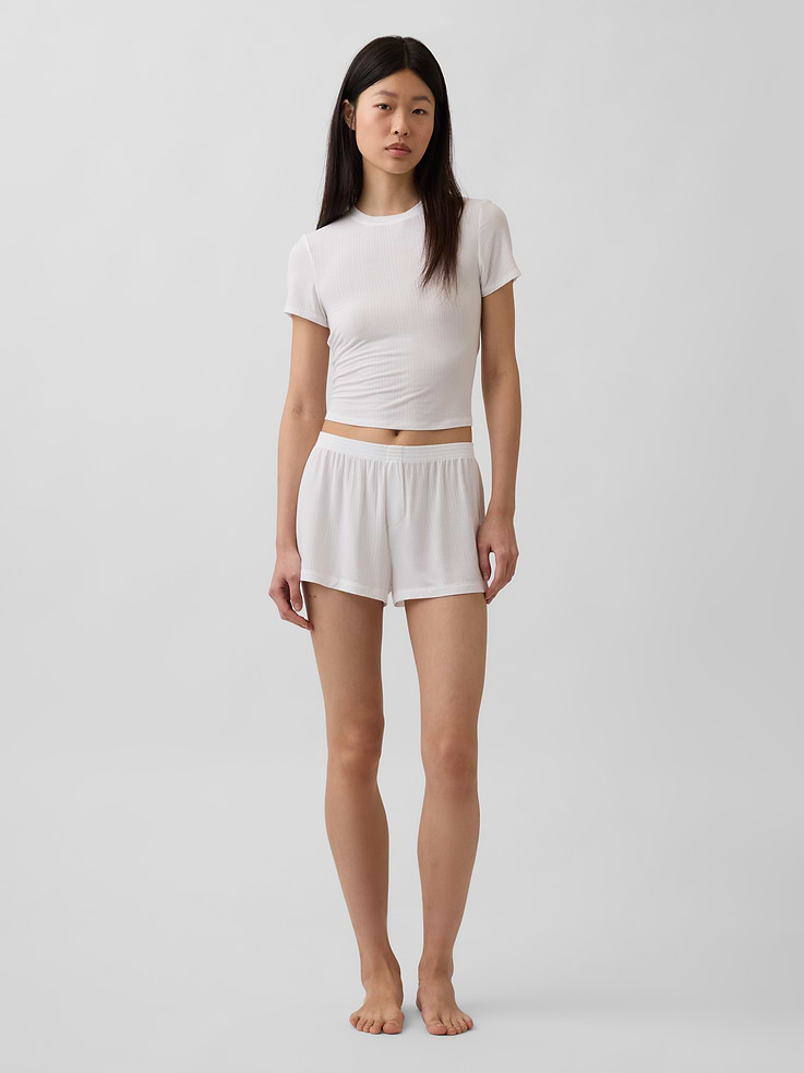 Image number 2 showing, SoftMade Modal Rib PJ T-Shirt