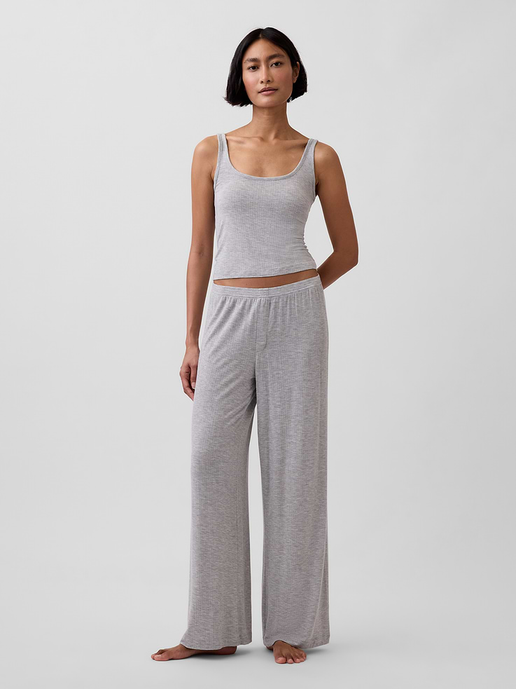 Image number 2 showing, SoftMade Modal Rib PJ Tank Top