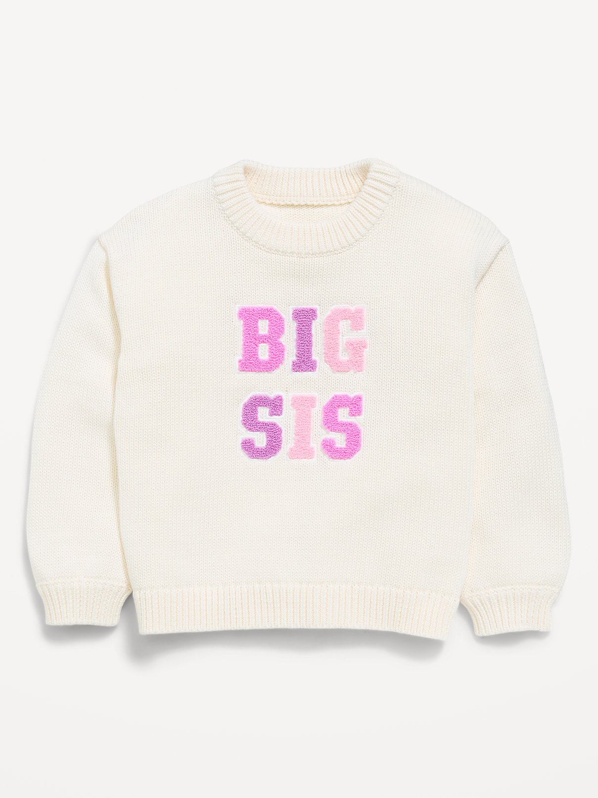 Image number 1 showing, Long-Sleeve Graphic Sweater for Toddler Girls