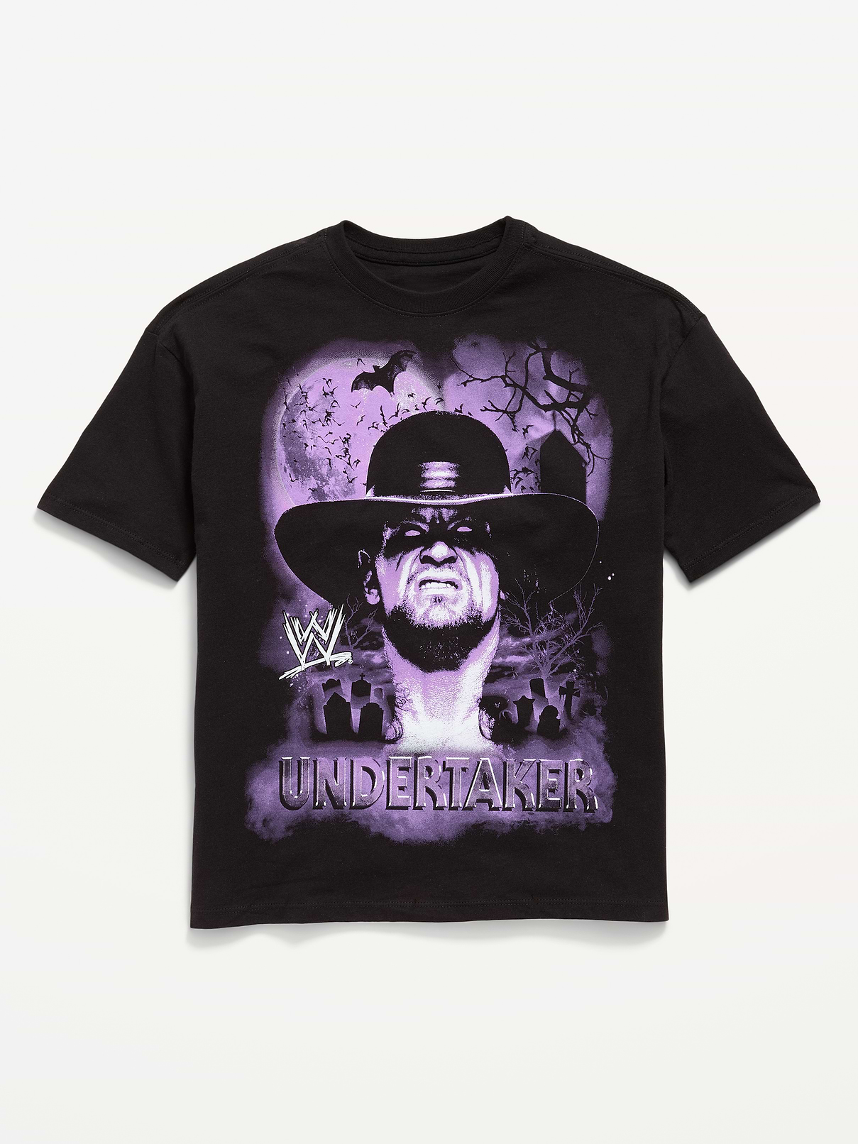 L'image numéro 1 présente T-shirt surdimensionné à imprimé The Undertaker de la WWE® unisexe pour enfant