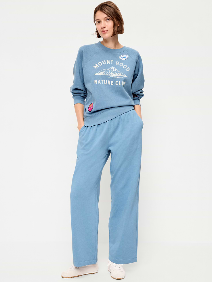 Image 1 of 4, The perfect-weight, never-taking-this-off fleece., New! your favorite wide-leg sweatpants now with an improved waistband and internal drawstring, on-seam pockets, pull-on style, Product #777363
