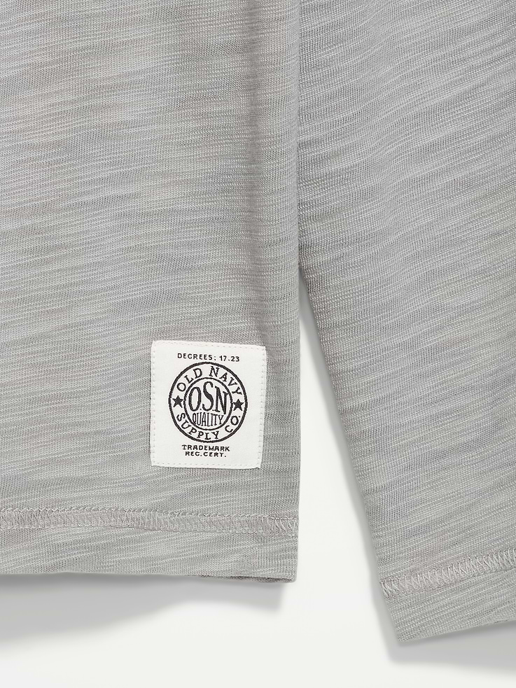 Image number 4 showing, Long-Sleeve Slub-Knit Henley T-Shirt