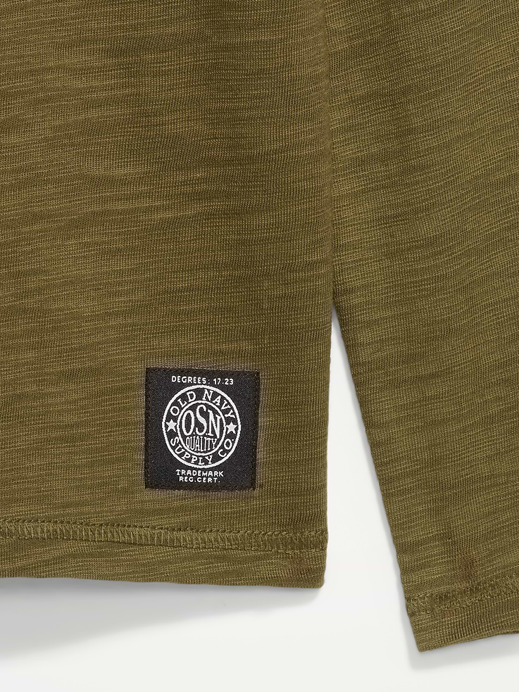 Image number 4 showing, Long-Sleeve Slub-Knit Henley T-Shirt
