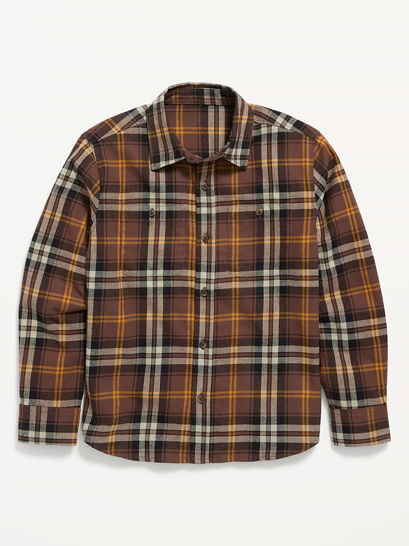Long-Sleeve Flannel Shirt for Boys