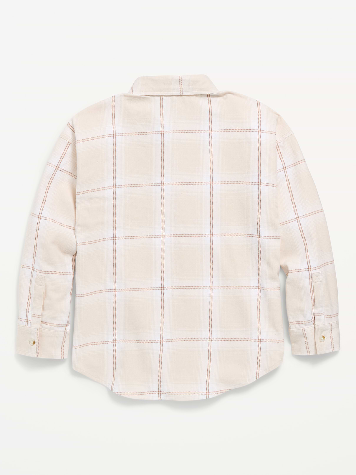 Image number 2 showing, Oversized Long-Sleeve Utility Pocket Flannel Shirt for Girls