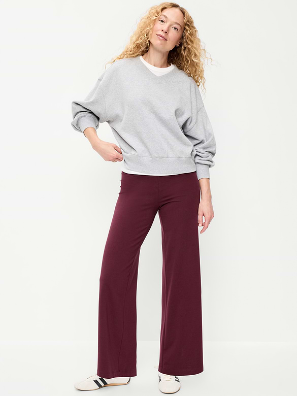 High-Waisted Fashion Wide-Leg Leggings