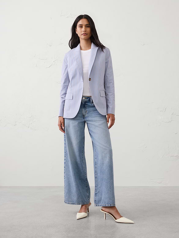 Poplin Blazer