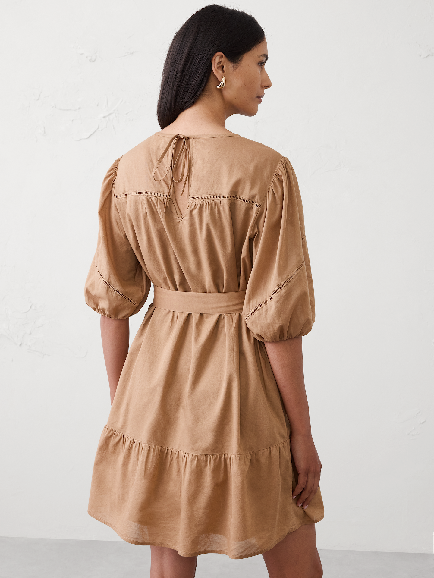 Image number 2 showing, Balloon-Sleeve Mini Dress