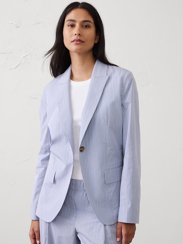 Poplin Blazer
