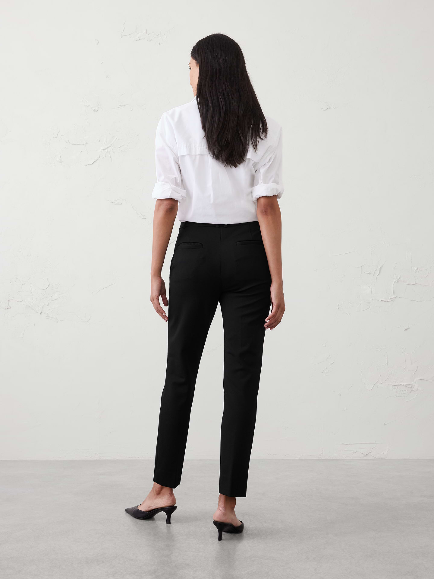 Image number 2 showing, Sloan Slim High-Rise Knit Ponte Ankle Pant
