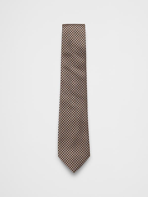 Uniform Daimond Plaid Tie