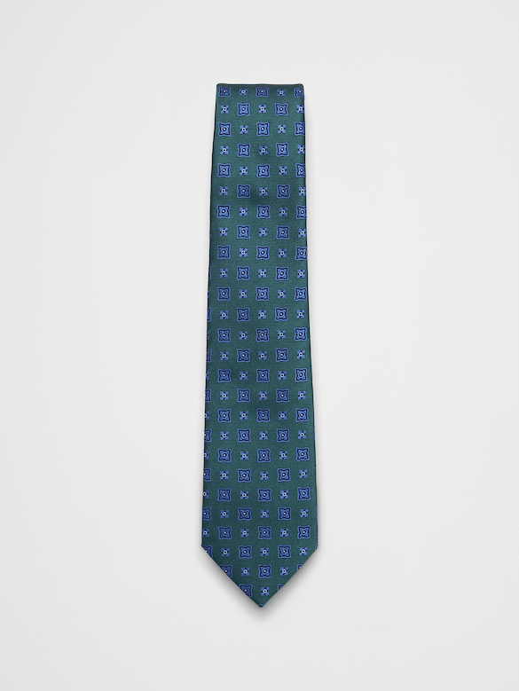 Jacquard Geometric Tie