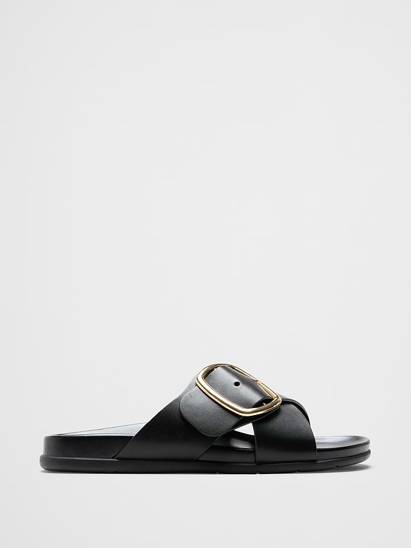 Buckle Crossover Sandal