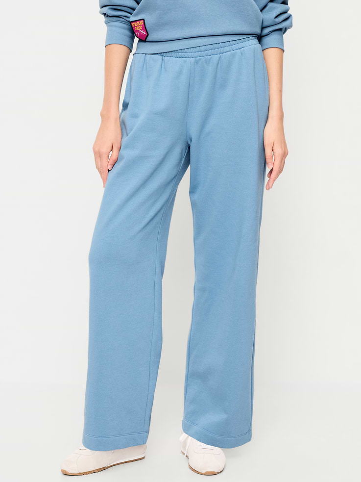 Image 2 of 4, High-Waisted SoComfy Wide-Leg Sweatpants